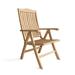 Katana Outdoor Teak Reclining Lounge Chair - N/A