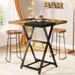 42” H Square Bar Table, Bar Height Bistro Pub Table, Counter Height Dinning Kitchen Table, Rustic