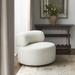 Trystan Round Boucle Modern & Contemporary Swivel Accent Chair