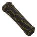 1/2 Inch Braided Rope, 100 Ft Tie Down Utility Cord for Camping, Boat Docks, Trailers, Survival Skills, Black/Yellow