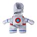 Dog Clothes Pet Transformation into An Astronaut Stands for A Halloween Funny Pet Clother Standing Clothes for Cat Astronauts Pet Costume Clother Cat Clothes Polyester Silver