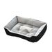 45CM Pet Bed Thickened Bed Comfort Short Plush Pad Puppy House Nest Winter Supplies (Black)