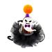 Adjustable Pet Headgear - Cartoon Ornament Friendly to Skin Non-Glaring Easy-wearing - Polyester Dog Halloween LED Cap - Pet Cosplay Headwear - Pet Supplies