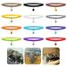 Bestonzon 12 Colors 20*1cm Adjustable Puppy ID Bands Collars Double Side Super Plush Dog Collars