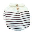 Pet Sweater with Stripe Pattern - Super Soft Non-Fading Machine Washable Wear Resistant Keep Warm Polyester Pet Pullover Sweater Dog Winter Warm Clothing Pet Supplies