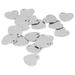 Pet Name Id Tag Pet Name Tag Pet Id Tag With Hole 20pcs DIY Pet ID Tag Stainless Steel Heart Shape Dog Cat Pet Name ID Tag With Hole