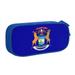 TEQUAN Large Capacity Pencil Case Michigan State Seal Flag Pattern Pencil Pouch 2 Compartments Pencil Bag (Blue)