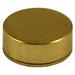 Timco - Threaded Screw Caps - Solid Brass - Polished Brass (Size 18mm - 4 Pieces)