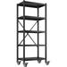 SEYATPOOL Storage Shelves for Storage with Wheels 1160LBS Heavy Duty Metal Shelving Unit Rolling Adjustable 5-Tier Pantry Shelves Kitchen Shelves Garage Shelving Utility (1)