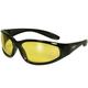 Spits Eyewear Hercules Safety Glasses (Frame Color: Matte Black Frame Without Foam Padding Lens Color: Yellow Tint)