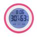 Digital Temperature Humidity Time Function Wall Clocks Backlight For Bedroom (Red)
