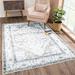 Washable Non-Slip 6 X 9 Rug - Brown/Beige/Charcoal Traditional Persian Area Rug For Living Room Bedroom Dining Room And Kitchen - Exact Size: 6 X 9