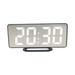 Hesxuno New Creative Mobile Phone Charging Mirror Electronic Sleepy Alarm Clock LED Display Hotel Clock