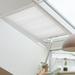 Keego Cordless Blackout Skylight Blinds Shades for Window Cellular Shades Suitable for Roof Inclined Plane Room Windows White 33.5 w x 50 h Excluding Telescopic Rods
