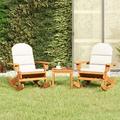 vidaXL 3 Piece Adirondack Patio Lounge Set Solid Wood Acacia