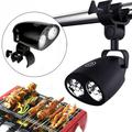 Pgeraug Led Lights for Room Barbecue Lamp Outdoor Bbq Clip Light Grill Tent Handle 10Led Lamp Waterproof Barbecue Mount Led Light Led Light Black