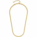 Leonardo Jewels Tracy Damen Halskette aus Edelstahl IP Gold, opulente Gliederkette goldfarben, Länge 45-50 cm, Schmuck Geschenk für Frauen 023173