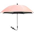 Universal Stroller Parasol, Sun Shade for Stroller and Pram Anti UV 50+, Diameter 75/85cm, Universal Parasol with Adjustable Clamp and Flexible Arm for Stroller Pram and Buggy (Pink 85cm)