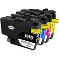 SHUOLEI LC427 Ink Cartridges Compatible with Brother LC427 LC-427 XL Inkjet Cartridges Multi-Pack Standard Yield, for HL-J6010DW MFC-J5955DW MFC-J6955DW MFC-J6957DW MFC-J6959DW (4 Pack, BK C M Y)