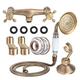 Atyhao Copper Shower Head Sprayer Hose Kit Concealed Installation Bathroom Accessories