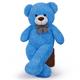 FAVOSTA XXL Teddy Bear Giant Plush Bear Cuddly Bear Gift for Girls and Kids 120CM Blue