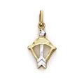 14ct Two Tone Gold Sagittarius Zodiac Pendant Necklace Jewelry Gifts for Women