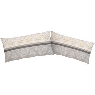 Kissenbezüge HOME AFFAIRE "Cremona", beige, B:80cm L:40cm, Linon, Obermaterial: 100% Baumwolle, Kissenbezüge, floraler Kissenbezug, geeignet für Kinder, OEKO-TEX zertifiziert Image