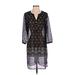 J.Jill Casual Dress: Black Dresses - Women's Size Small Petite