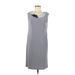 R&M Richards Casual Dress - Sheath: Gray Dresses - Women's Size 8 Petite