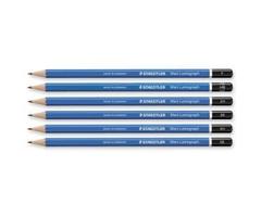 Staedtler Lumograph Pencil, Break-resistant, H, Blue Barrel