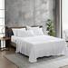 Kenneth Cole Solutions Bonus Sheet Set Microfiber/Polyester in White | Full | Wayfair USHSA01266061