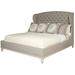 Vanguard Furniture Emma Queen Upholstered Panel Bed Crypton®, Linen in Brown | 66 H x 66 W x 93 D in | Wayfair
