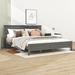 Red Barrel Studio® Zachai Wood Platform Bed Frame w/ Headboard Wood in Gray | 38.2 H x 76.4 W x 80.7 D in | Wayfair