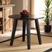 George Oliver Rohit Modern & Contemporary Walnut Finished 35-Inch-Wide Round Wood Dining Table Wood in Brown | Wayfair