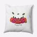 Rosalind Wheeler Happy Fall Pumpkins Indoor/Outdoor Throw Pillow Polyester/Polyfill blend in Red | 16 H x 16 W x 6 D in | Wayfair