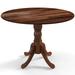 Lark Manor™ Arush 40" Rubberwood Solid Wood Pedestal Dining Table Wood in Brown | 29 H x 40 W x 40 D in | Wayfair 0DEBDE621BD74234B558D4732E65BC58