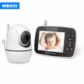 Moniteur bébé avec caméra panoramique inclinaison et Zoom à distance grand écran 3.5 pouces