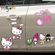 Sanrio Anime Sticker Kawaii Hello Kitty Car Rearview Mirror Door Decoration Sticker Cute Motorcycle