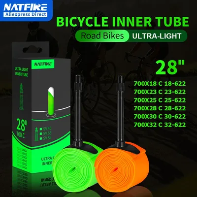 Ultralight Bike Inner Tube 700 X 18 23 25 28 30 32 Road MTB Bicycle TPU Material Tire 65mm Length French Valve Super Light