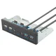 5.25in Computer Optical Drive Front Panel USB 3.0 2.0 Type C HUB 20 Pin Audio Connector Cable Super