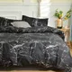 1pc Black Marble Duvet Cover Single/Queen/King Comforter Cover220x240 Reacive Printed Double Bed