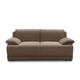 DOMO. Collection Telos 2er Boxspringsofa, Sofa mit Boxspringfederung, Zeitlose Couch mit breiten Armlehnen, 186x96x80 cm, Polstergarnitur in braun