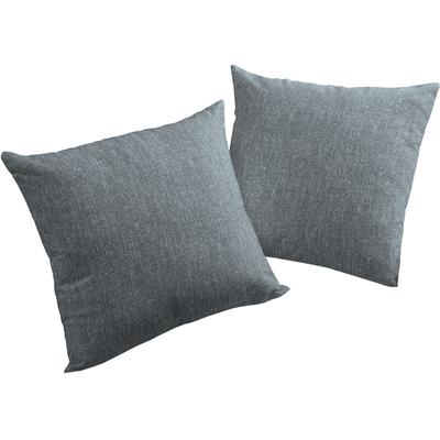Kissenhülle WIRTH "Torbole" Gr. 1, blau (dunkelblau), B:40cm L:40cm, Polyester, Baumwolle, Obermaterial: 90% Polyester, 10% Baumwolle, Kissenbezüge Image