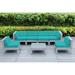 Contemporary 7-Piece Gray Wicker Outdoor Patio Seating Group with Cushions