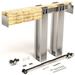 2 Pack Pocket Sliding Door Hardware KIT and Frame Heavy Duty with Soft Close for Doors by Villar Home Designs