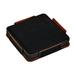 Set Of 4 Leatherette Coasters With Holder - 3.75"