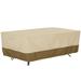 Shatex 72 in. Beige Durable Weather-Resistant Rectangular Fire Pit Cover - 72x44x23in