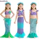Mädchen Kleine Meerjungfrau Ariel Prinzessin Kleid Pailletten Kleid Ballkleid Leistung Kleid Kinder