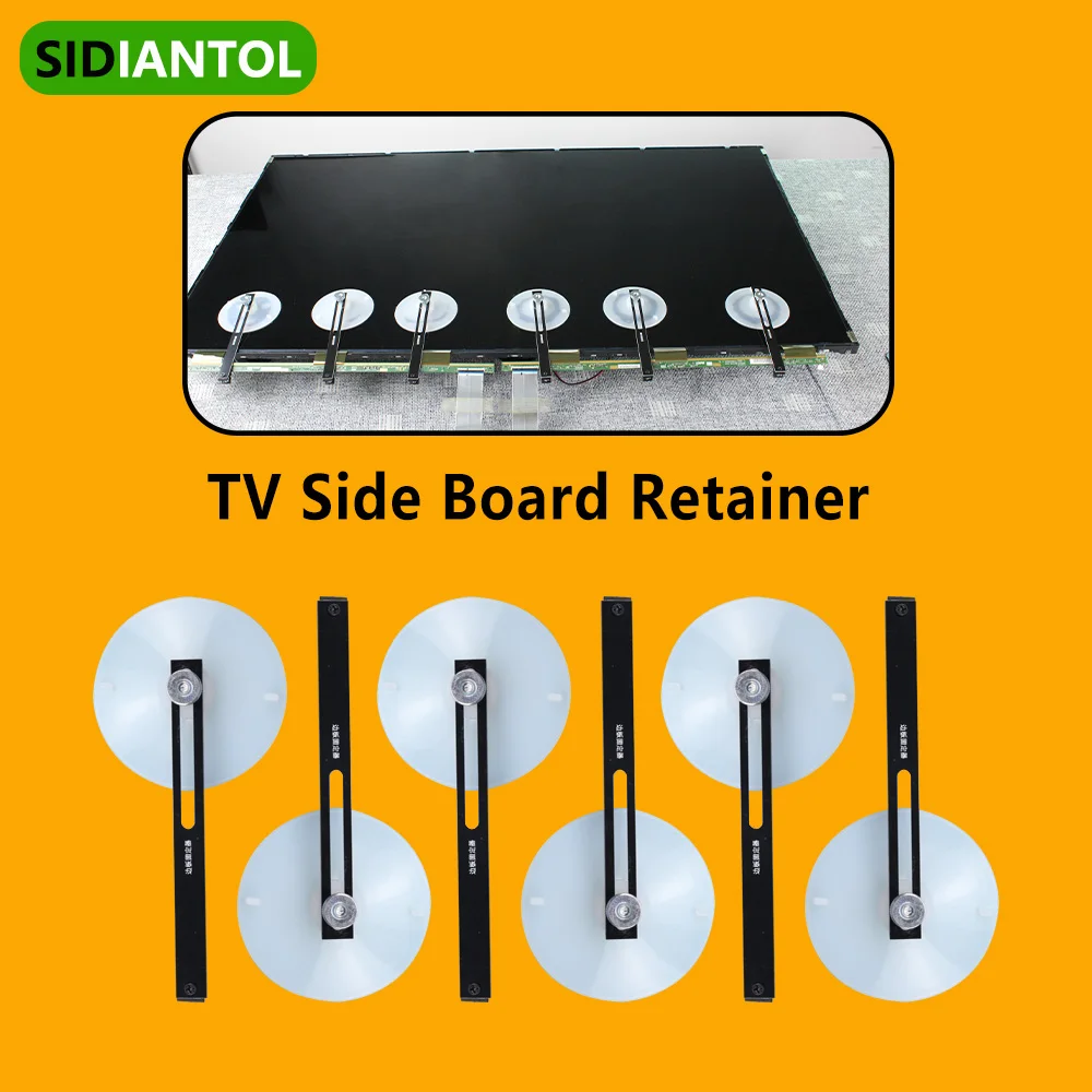 Clip-Halter für LCD-LED-TV-Bildschirm mit Saugnapf, Panel-Schutzplatine, Fixator-Halterung, manuelle Anpassung