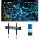 Sony XR77A80L 77 Inch 4K HDR OLED Smart Google TV with PS5 Features with a Walts TV FIXED-MOUNT-43-90 TV Mount for 43 Inch-90 Inch Compatible TV s and Walts HDTV Screen Cleaner Kit (2023)